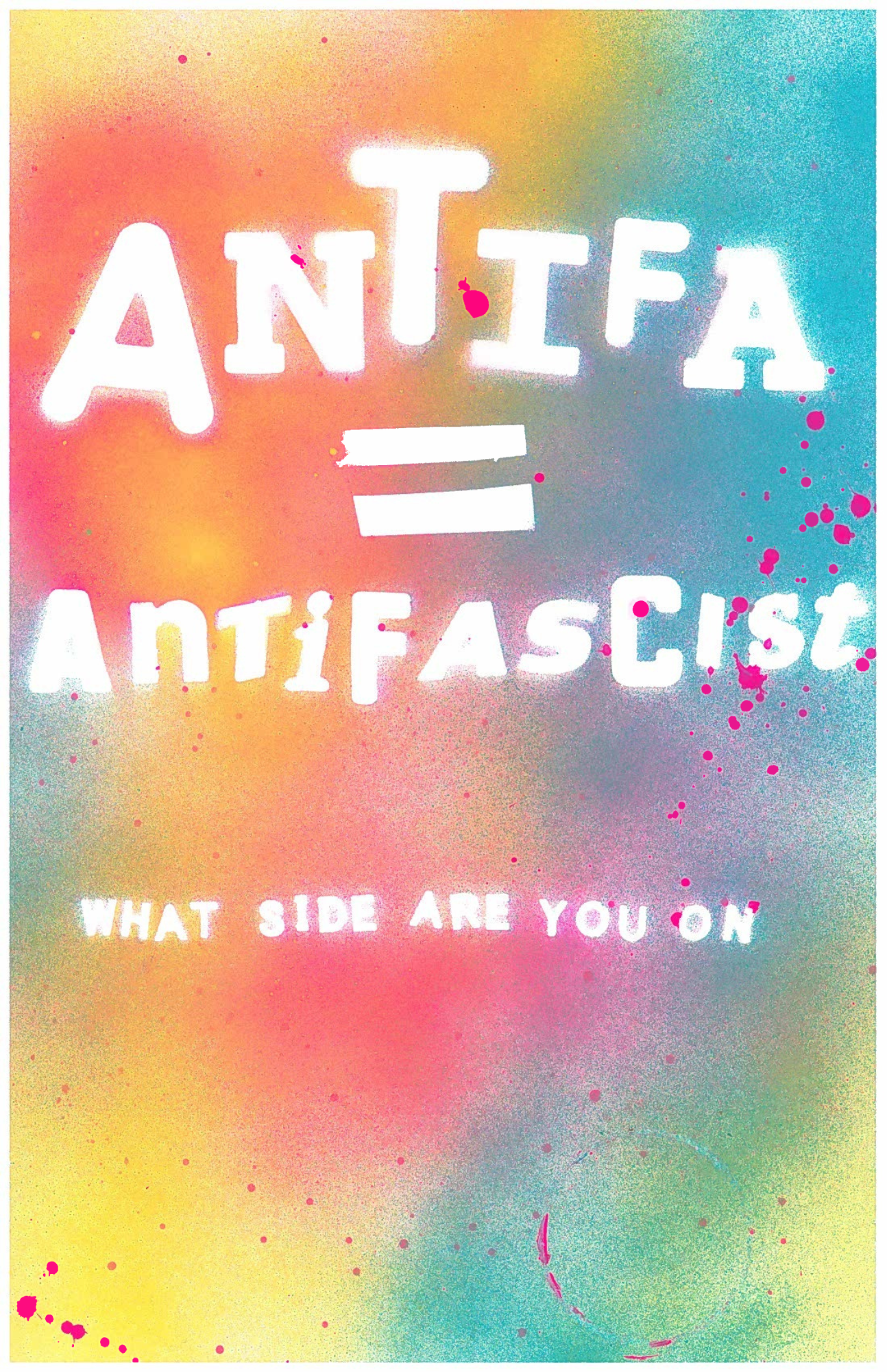 ANTIFA = ANTIFASCIST in color